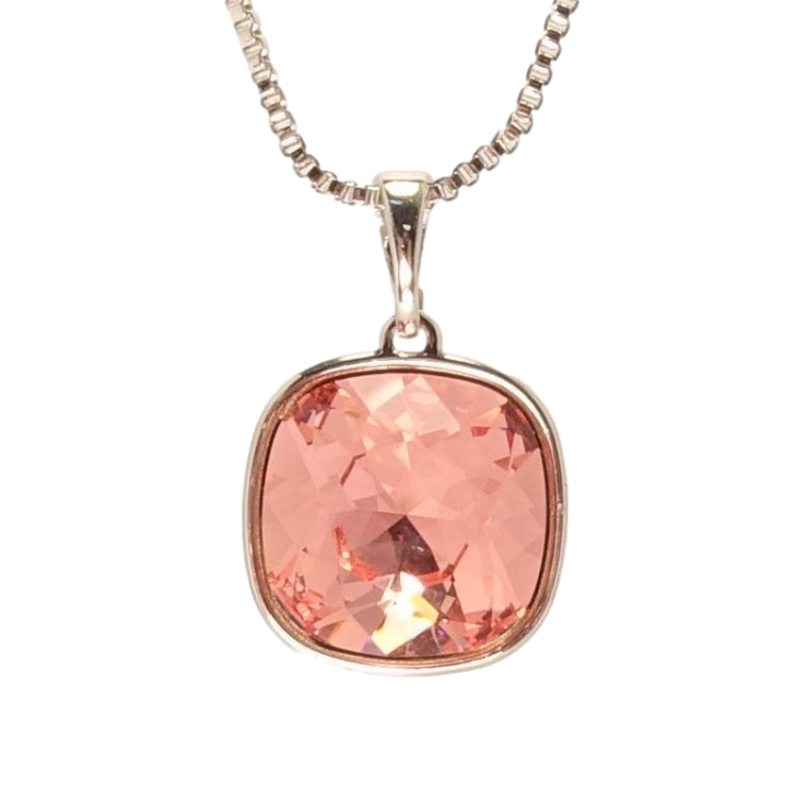 Кулон Xuping цвет Родий с кр-ми Swarovski на цепочке Кристалл Rose длина 42-47,5см фото №4 Кулон Xuping цвет Родий с кр-ми Swarovski на цепочке Кристалл Rose длина 42-47,5см фото №4