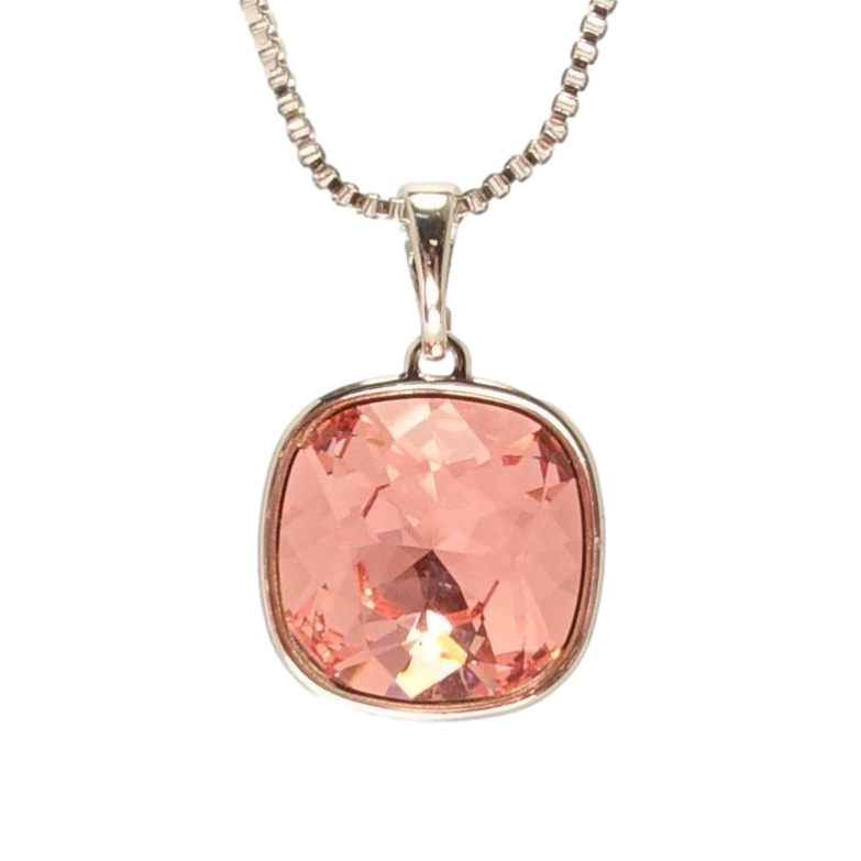 Кулон Xuping колір Родій з кр-ми Swarovski на ланцюжку Кристал Rose довжина 42-47,5см фото №8 Кулон Xuping колір Родій з кр-ми Swarovski на ланцюжку Кристал Rose довжина 42-47,5см фото №8