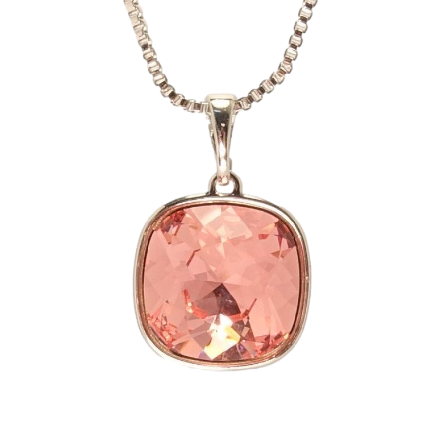 Кулон Xuping колір Родій з кр-ми Swarovski на ланцюжку Кристал Rose довжина 42-47,5см фото №1 Кулон Xuping колір Родій з кр-ми Swarovski на ланцюжку Кристал Rose довжина 42-47,5см фото №1