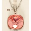 Кулон Xuping колір Родій з кр-ми Swarovski на ланцюжку Кристал Rose довжина 42-47,5см фото №4 Кулон Xuping колір Родій з кр-ми Swarovski на ланцюжку Кристал Rose довжина 42-47,5см фото №4