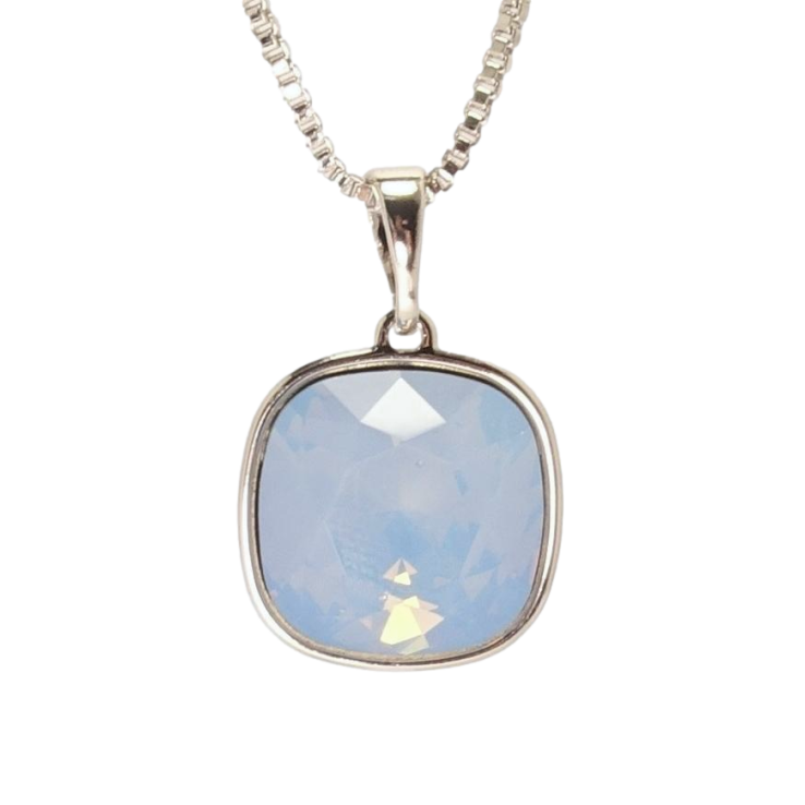 Кулон Xuping цвет Родий с кр-ми Swarovski на цепочке Кристалл Blue Opal длина 41.5-47,5см фото №14 Кулон Xuping цвет Родий с кр-ми Swarovski на цепочке Кристалл Blue Opal длина 41.5-47,5см фото №14