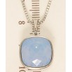 Кулон Xuping колір Родій з кр-ми Swarovski на ланцюжку Кристал Blue Opal довжина 41.5-47,5см фото №3 Кулон Xuping колір Родій з кр-ми Swarovski на ланцюжку Кристал Blue Opal довжина 41.5-47,5см фото №3