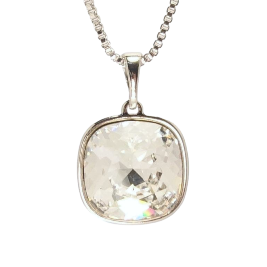 Кулон Xuping цвет Родий с кр-ми Swarovski на цепочке Кристалл Clear длина 41.5-46,5см фото №1 Кулон Xuping цвет Родий с кр-ми Swarovski на цепочке Кристалл Clear длина 41.5-46,5см фото №1