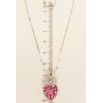 Кулон Xuping цвет Родий с кр-ми Swarovski на цепочке Кристальное сердце Rose в обрамлении кристаллов длина фото №4 Кулон Xuping цвет Родий с кр-ми Swarovski на цепочке Кристальное сердце Rose в обрамлении кристаллов длина фото №4