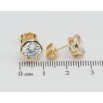 Сережки Xuping Позолота 18K пусети Кристали в ободковій оправі ø 9мм фото №2 Сережки Xuping Позолота 18K пусети Кристали в ободковій оправі ø 9мм фото №2
