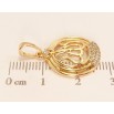 Кулон Xuping Позолота 18K Мусульманський кулон з написом та цирконієм фото №3 Кулон Xuping Позолота 18K Мусульманський кулон з написом та цирконієм фото №3