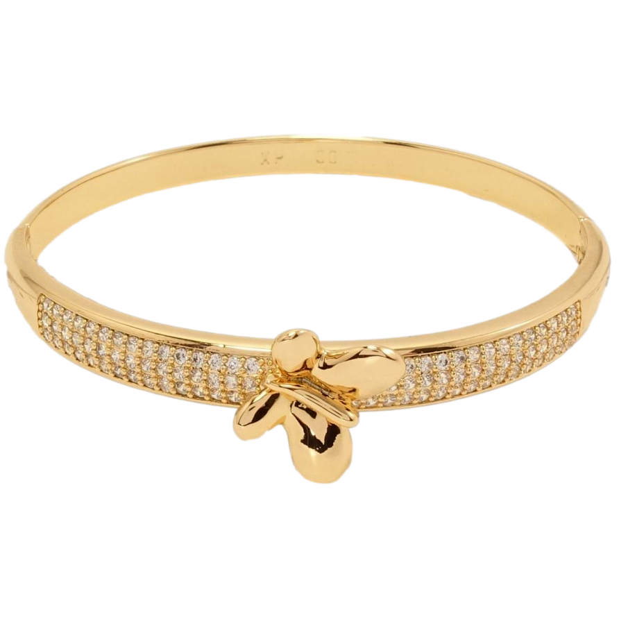 Браслет Xuping Позолота 18K Бабочка с инкрустацией цирконием ø 6см фото №1 Браслет Xuping Позолота 18K Бабочка с инкрустацией цирконием ø 6см фото №1