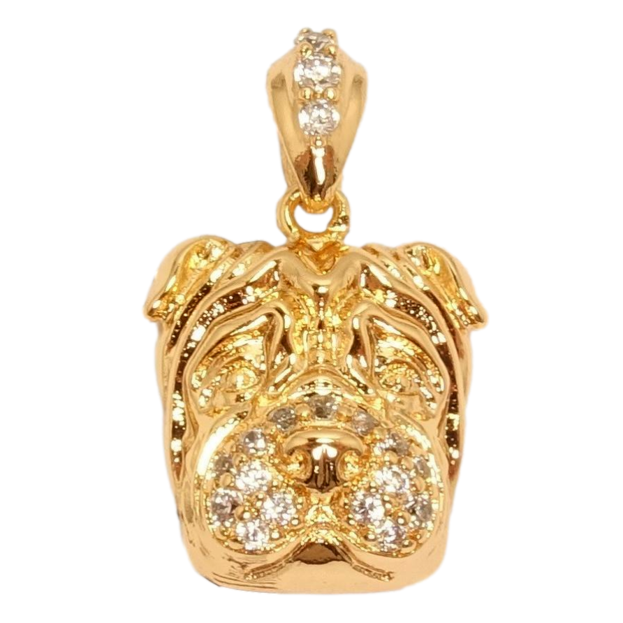 Кулон Xuping Позолота 18K Собача мордочка фото №1 Кулон Xuping Позолота 18K Собача мордочка фото №1