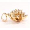 Кулон Xuping Позолота 18K Пышный цветок из лучиков с инкрустацией цирконий фото №2