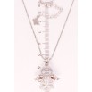 Кулон Xuping цвет Родий с кр-ми Swarovski на цепочке Ангел с кристаллом АВ дл. 38,5-44см х 1мм фото №2 Кулон Xuping цвет Родий с кр-ми Swarovski на цепочке Ангел с кристаллом АВ дл. 38,5-44см х 1мм фото №2