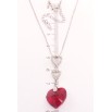 Кулон Xuping цвет Родий с кр-ми Swarovski на ц-ке Треугольники с кристальным сердечком Light Siam фото №2