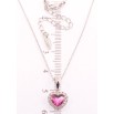 Кулон Xuping цвет Родий с кр-ми Swarovski на цепочке Кристальное сердце Fuchsi в обрамлении кристаллов фото №2 Кулон Xuping цвет Родий с кр-ми Swarovski на цепочке Кристальное сердце Fuchsi в обрамлении кристаллов фото №2