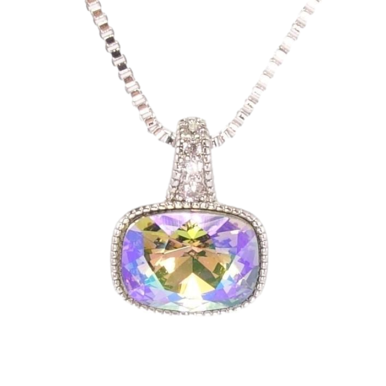 Кулон Xuping цвет Родий с кр-ми Swarovski на цепочке Кристалл Peridot Shimmer дл.40-45см х 1мм фото №1 Кулон Xuping цвет Родий с кр-ми Swarovski на цепочке Кристалл Peridot Shimmer дл.40-45см х 1мм фото №1