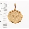 Кулон Xuping Позолота 18 К Знак Зодиака Телец декор шагрень фото №2 Кулон Xuping Позолота 18 К Знак Зодиака Телец декор шагрень фото №2