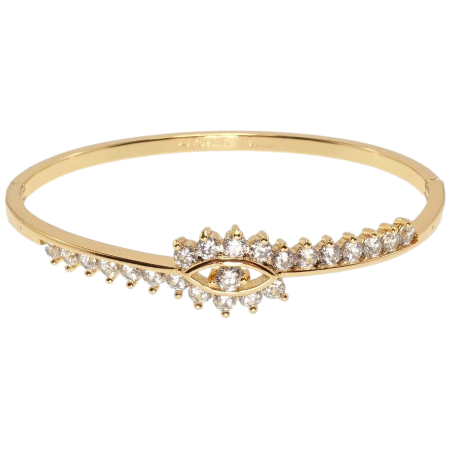 Браслет Xuping Позолота 18K Кристальный глаз ø 6см фото №1 Браслет Xuping Позолота 18K Кристальный глаз ø 6см фото №1
