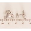 Сережки Xuping колір Родій з кристалами Swarovski пусети Кристальний бутон Сlear листочки інкрустація фото №2 Сережки Xuping колір Родій з кристалами Swarovski пусети Кристальний бутон Сlear листочки інкрустація фото №2