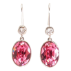 Серьги Xuping цвет Родий с кристаллами Swarovski французский замок "Кристалл Rose" фото №2 Серьги Xuping цвет Родий с кристаллами Swarovski французский замок "Кристалл Rose" фото №2