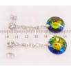 Сережки Xuping колір Родій з кристалами Swarovski пусети Кристали Vitrail Medium фото №2 Сережки Xuping колір Родій з кристалами Swarovski пусети Кристали Vitrail Medium фото №2