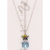 Кулон Xuping колір Родій із кр-ми Swarovski на ланцюжку Зірка з кубом кристали Vitrail і Aquamarine дл. 40-45см х фото №2 Кулон Xuping колір Родій із кр-ми Swarovski на ланцюжку Зірка з кубом кристали Vitrail і Aquamarine дл. 40-45см х фото №2