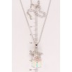 Кулон Xuping колір Родій з кр-ми Swarovski на ланцюжку Кристальний куб Shimmer з морською зіркою дл. 39-44см х 1мм фото №2