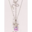 Кулон Xuping цвет Родий с кр-ми Swarovski на цепочке Кристальный куб Tanzanite с морской звездой дл. 39-44см фото №2 Кулон Xuping цвет Родий с кр-ми Swarovski на цепочке Кристальный куб Tanzanite с морской звездой дл. 39-44см фото №2