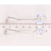 Серьги Xuping цвет Родий с кристаллами Swarovski пусеты Кристальные сердечки Shimmer на дорожках кристаллов фото №2 Серьги Xuping цвет Родий с кристаллами Swarovski пусеты Кристальные сердечки Shimmer на дорожках кристаллов фото №2
