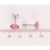 Серьги Xuping цвет Родий с кристаллами Swarovski пусеты Кристаллы Rose ø 8мм фото №3 Серьги Xuping цвет Родий с кристаллами Swarovski пусеты Кристаллы Rose ø 8мм фото №3