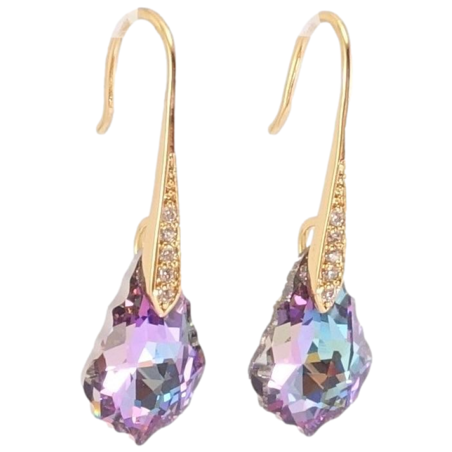 Сережки Xuping колір 18K з кристалами Swarovski французький замок Кристали Paradise Shine фото №1