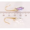 Сережки Xuping колір 18K з кристалами Swarovski французький замок Кристали Paradise Shine фото №2
