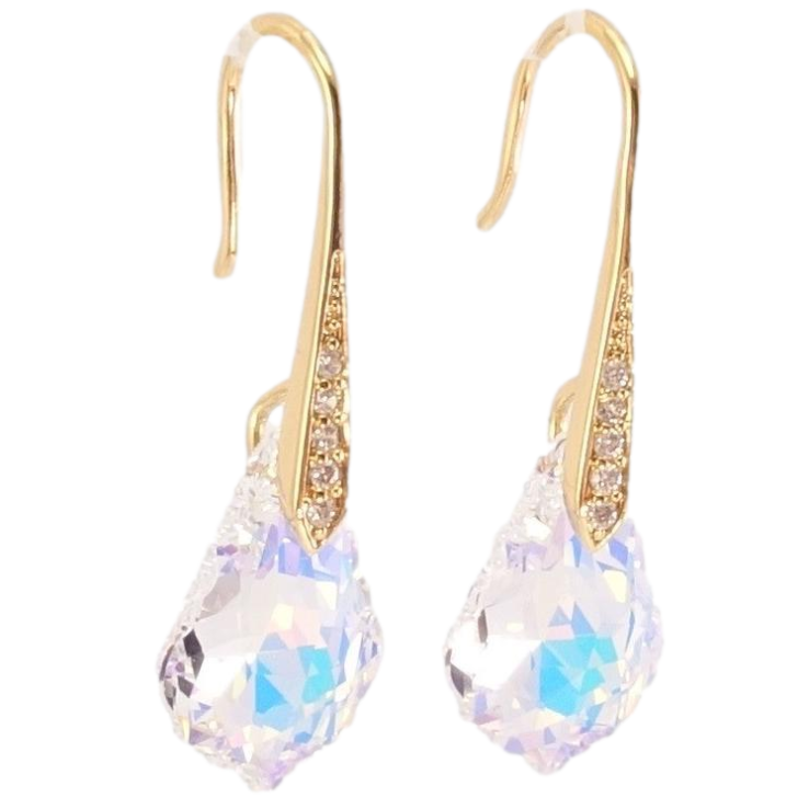 Серьги Xuping цвет 18K с кристаллами Swarovski французский замок Кристаллы Shimmer фото №12