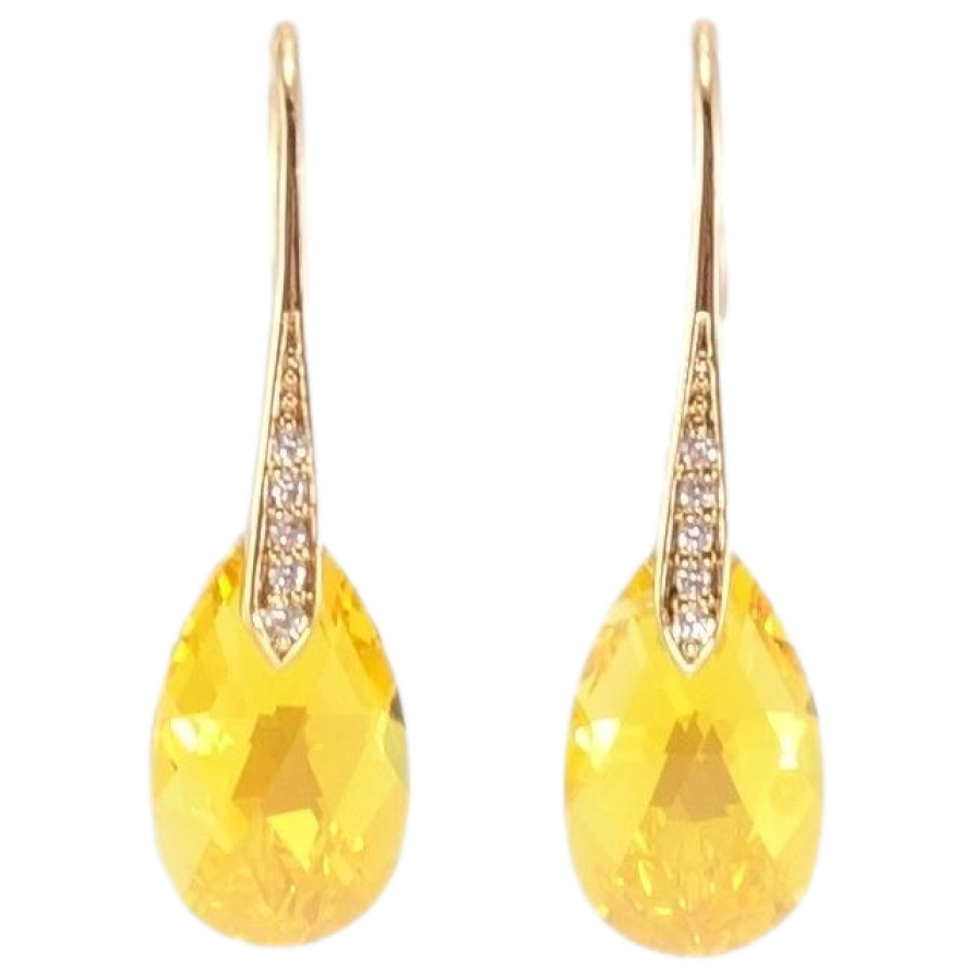 Серьги Xuping цвет 18K с кристаллами Swarovski французский замок Кристаллы Sunflower на дужках фото №1 Серьги Xuping цвет 18K с кристаллами Swarovski французский замок Кристаллы Sunflower на дужках фото №1