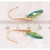 Серьги Xuping цвет 18K с кристаллами Swarovski французский замок Кристаллы Tabac на дужках фото №2 Серьги Xuping цвет 18K с кристаллами Swarovski французский замок Кристаллы Tabac на дужках фото №2