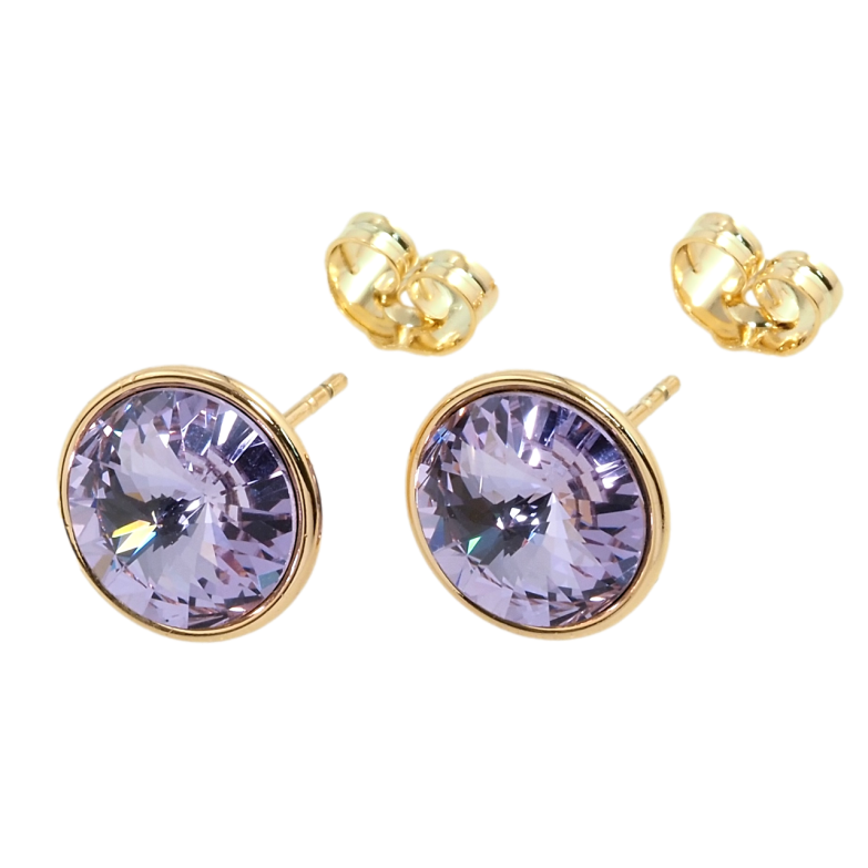 Сережки Xuping колір 18K з кристалами Swarovski пусети Кристали Tanzanite в ободковій оправі ø 12мм фото №20 Сережки Xuping колір 18K з кристалами Swarovski пусети Кристали Tanzanite в ободковій оправі ø 12мм фото №20