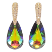 Серьги Xuping цвет 18K с кристаллами Swarovski пусеты "Кристаллы Vitrail Medium на дужках" фото №2 Серьги Xuping цвет 18K с кристаллами Swarovski пусеты "Кристаллы Vitrail Medium на дужках" фото №2