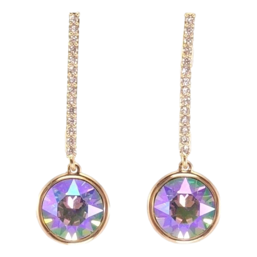 Сережки Xuping колір 18K з кристалами Swarovski пусети "Кристали Paradise Shine на доріжці" фото №1 Сережки Xuping колір 18K з кристалами Swarovski пусети "Кристали Paradise Shine на доріжці" фото №1