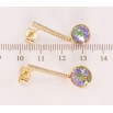 Сережки Xuping колір 18K з кристалами Swarovski пусети "Кристали Paradise Shine на доріжці" фото №3 Сережки Xuping колір 18K з кристалами Swarovski пусети "Кристали Paradise Shine на доріжці" фото №3