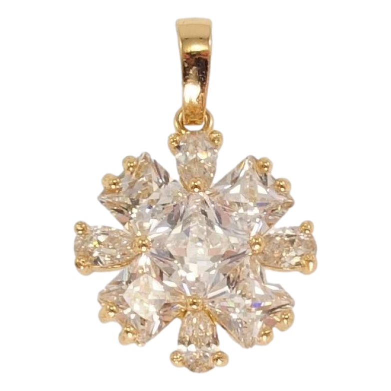 Кулон Xuping Позолота 18K Кристальна квіточка фото №9 Кулон Xuping Позолота 18K Кристальна квіточка фото №9