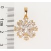 Кулон Xuping Позолота 18K Кристальный цветочек фото №2 Кулон Xuping Позолота 18K Кристальный цветочек фото №2