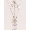 Кулон Xuping колір Родій з кр-ми Swarovski на ланцюжку Кристальне серце Shimmer довжина 39-44см х 2мм фото №2 Кулон Xuping колір Родій з кр-ми Swarovski на ланцюжку Кристальне серце Shimmer довжина 39-44см х 2мм фото №2