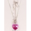 Кулон Xuping колір Родій з кр-ми Swarovski на ланцюжку Кристальне серце Shimmer довжина 39,5-44,5см х 2мм фото №2 Кулон Xuping колір Родій з кр-ми Swarovski на ланцюжку Кристальне серце Shimmer довжина 39,5-44,5см х 2мм фото №2