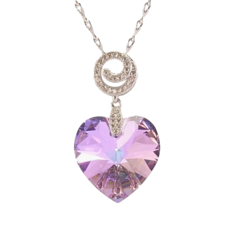 Кулон Xuping цвет Родий с кр-ми Swarovski на цепочке Кристальное сердечко Paradise Shine длина 39-44см х 2мм фото №1 Кулон Xuping цвет Родий с кр-ми Swarovski на цепочке Кристальное сердечко Paradise Shine длина 39-44см х 2мм фото №1