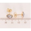 Серьги Xuping цвет 18K с кристаллами Swarovski пусеты Кристалл Silver Shade в ободковой оправе ø фото №3 Серьги Xuping цвет 18K с кристаллами Swarovski пусеты Кристалл Silver Shade в ободковой оправе ø фото №3