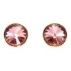 Серьги Xuping цвет 18K с кристаллами Swarovski пусеты Кристалл Amethyst в ободковой оправе ø 10мм фото №2 Серьги Xuping цвет 18K с кристаллами Swarovski пусеты Кристалл Amethyst в ободковой оправе ø 10мм фото №2