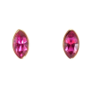 Сережки Xuping колір 18K з кристалами Swarovski пусети "Кристал Fuchsia в ограновуванні Маркіз" фото №2