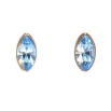 Сережки Xuping колір 18K з кристалами Swarovski пусети "Кристал Aquamarine в ограновуванні Маркіз" фото №2