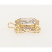 Кулон Xuping Позолота 18K Фигурный с граненным кристаллом и мелким цирконием фото №2