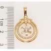 Кулон Xuping Позолота 18K Кристальная звездочка в колечках фото №2