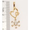 Кулон Xuping Позолота 18K Сердечки с кристальной звездочкой фото №2 Кулон Xuping Позолота 18K Сердечки с кристальной звездочкой фото №2