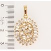Кулон Xuping Позолота 18K Декоративная кристальная подвеска фото №2 Кулон Xuping Позолота 18K Декоративная кристальная подвеска фото №2