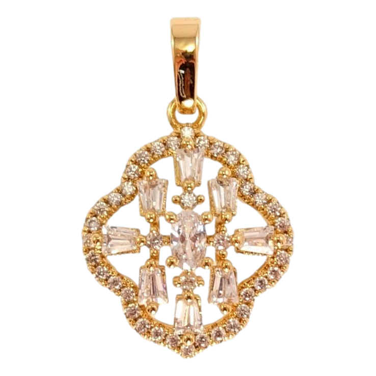 Кулон Xuping Позолота 18K Фигурная кристальная подвеска фото №3 Кулон Xuping Позолота 18K Фигурная кристальная подвеска фото №3